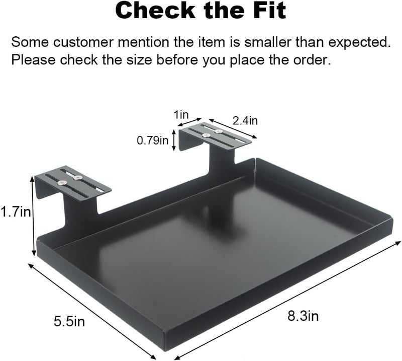 AKBFOX Office Cubicle Shelf - 8.3'' x 5.5'' x 1.7'' Storage Organizer Floating Corner Rack Hanging Shelf Adjustable Home Office Essentials for Planter Statue Decor Photo Frame - Image 3